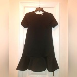 H&M Black Satin Exposed Back Zipper Womens size 2